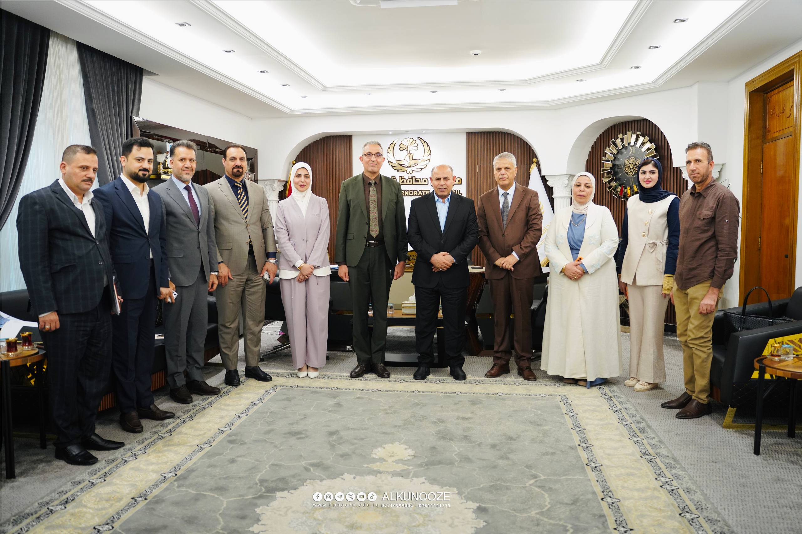 زيارة الادارة العليا لجامعة الكنوز إلى مجلس محافظة البصرة