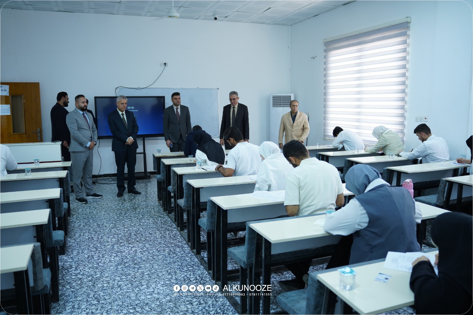 اداء الامتحانات لقسم الهندسة الكيمياويه وتكرير النفط