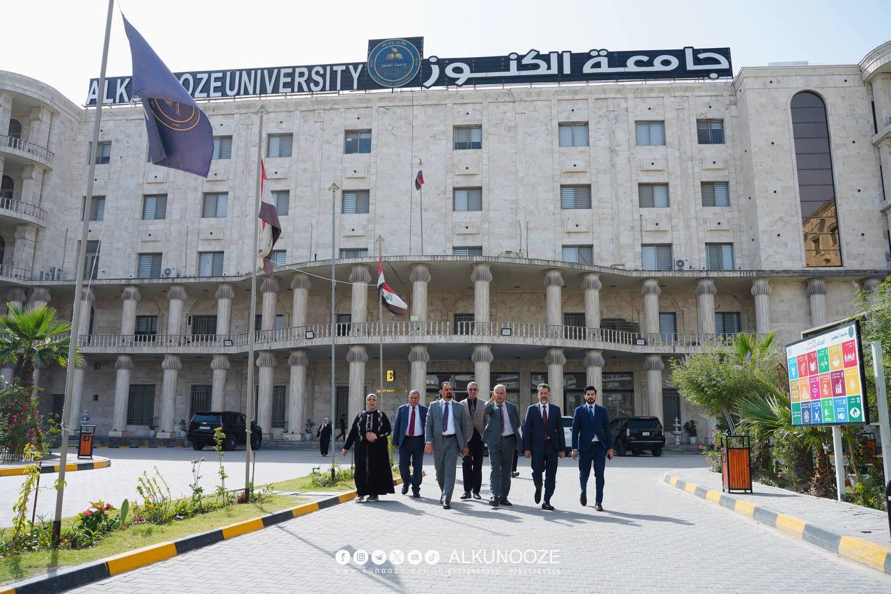 زيارة اعضاء مجلس محافظة البصرة الى جامعة الكنوز