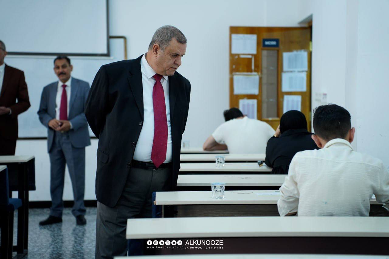 أجواء رصينة وانضباط عالٍ في الامتحانات الوزارية داخل جامعة الكنوز.