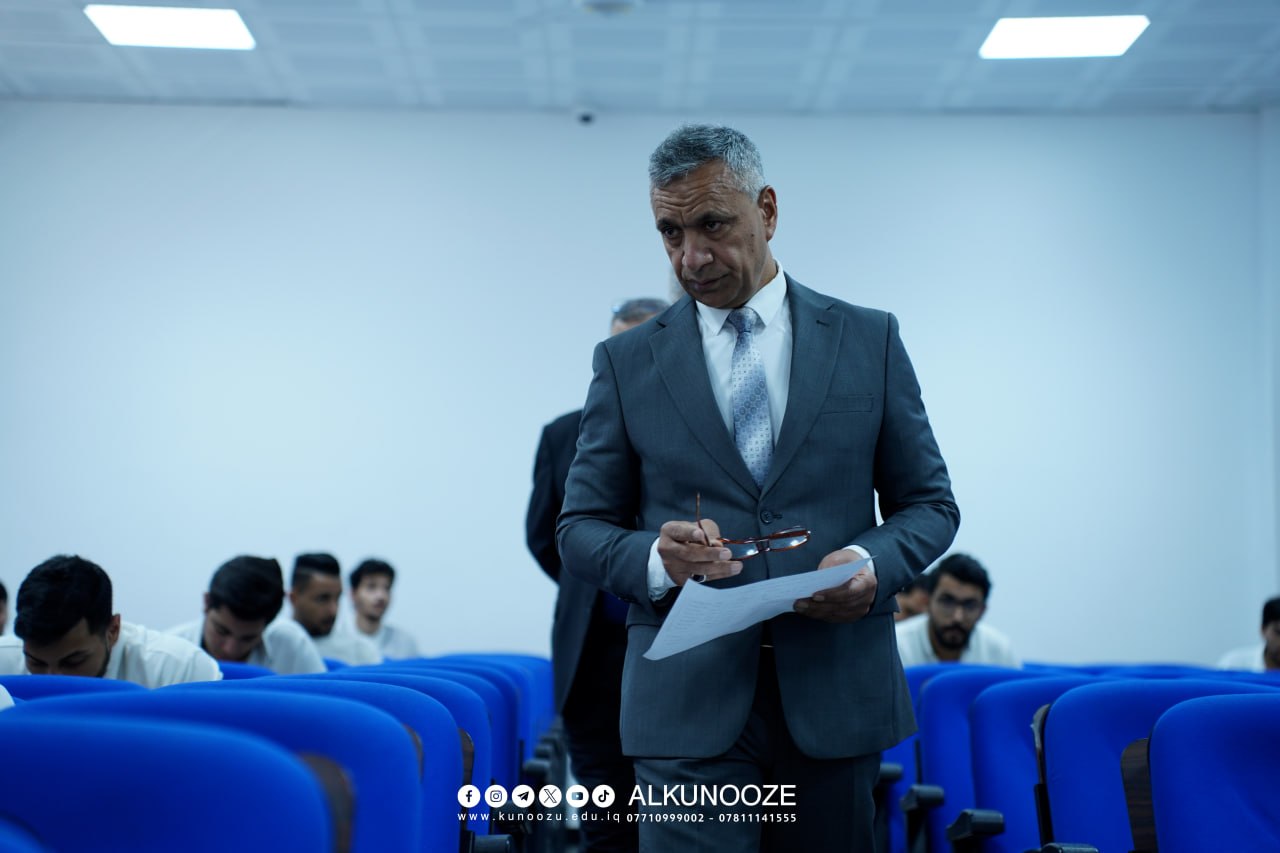 زيارة رئيس الجامعة التقنية الجنوبية السيد الأستاذ الدكتور عدنان عبد الله عتيق التميمي الى جامعة الكنوز