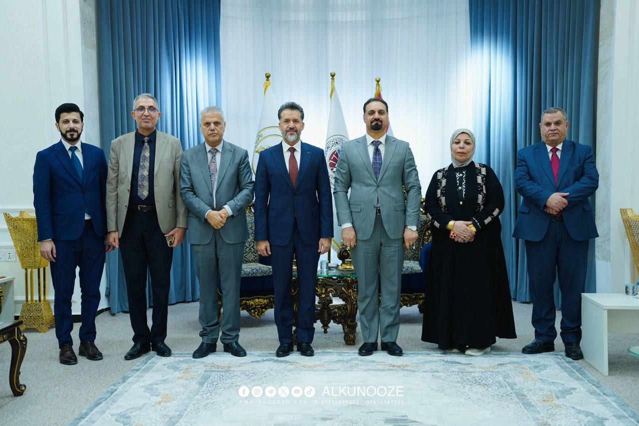 زيارة اعضاء مجلس محافظة البصرة الى جامعة الكنوز
