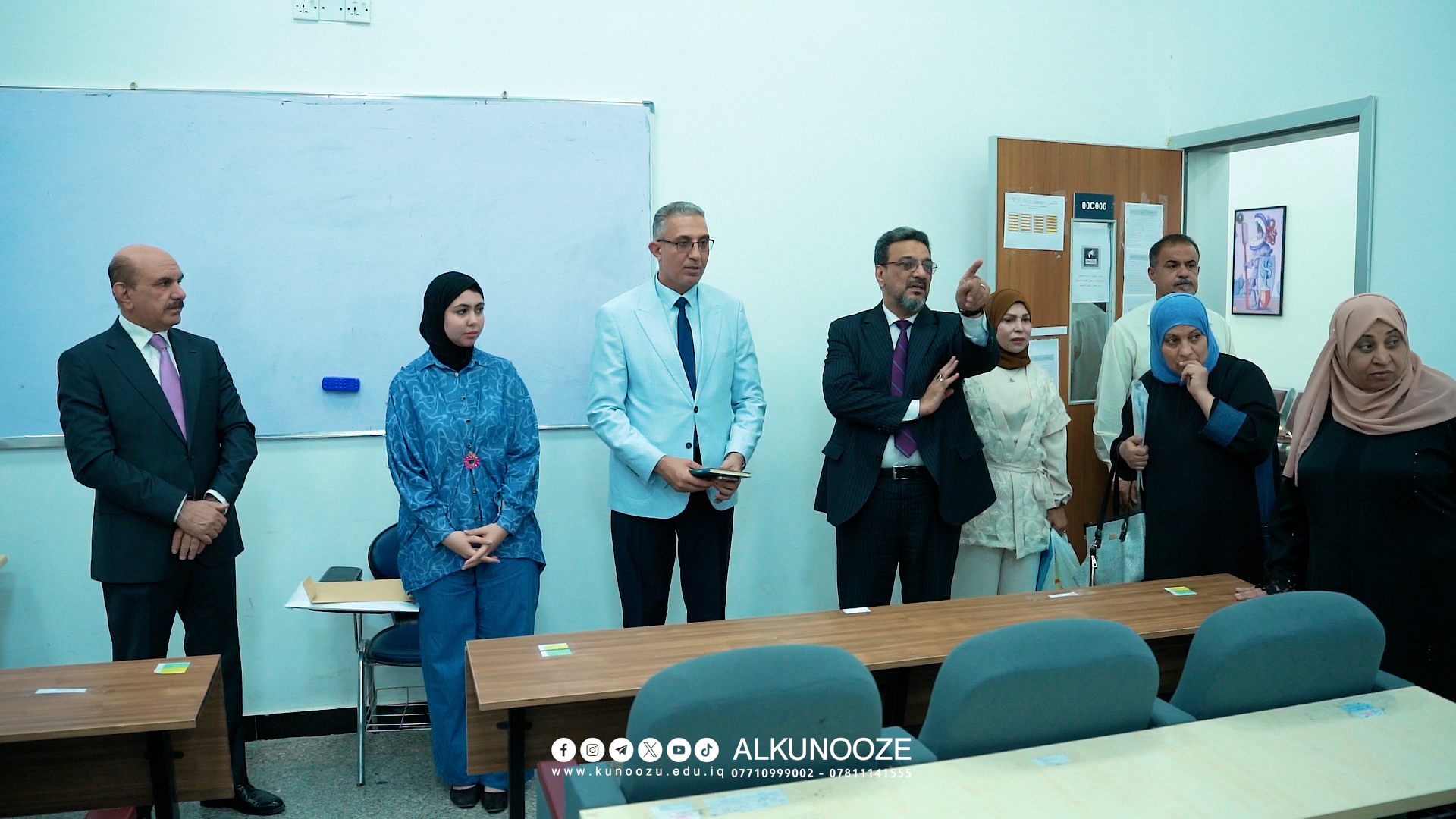 لجان وزارية تزور جامعة الكنوز لاختيار المراكز الامتحانية وتأكيد جاهزيتها.