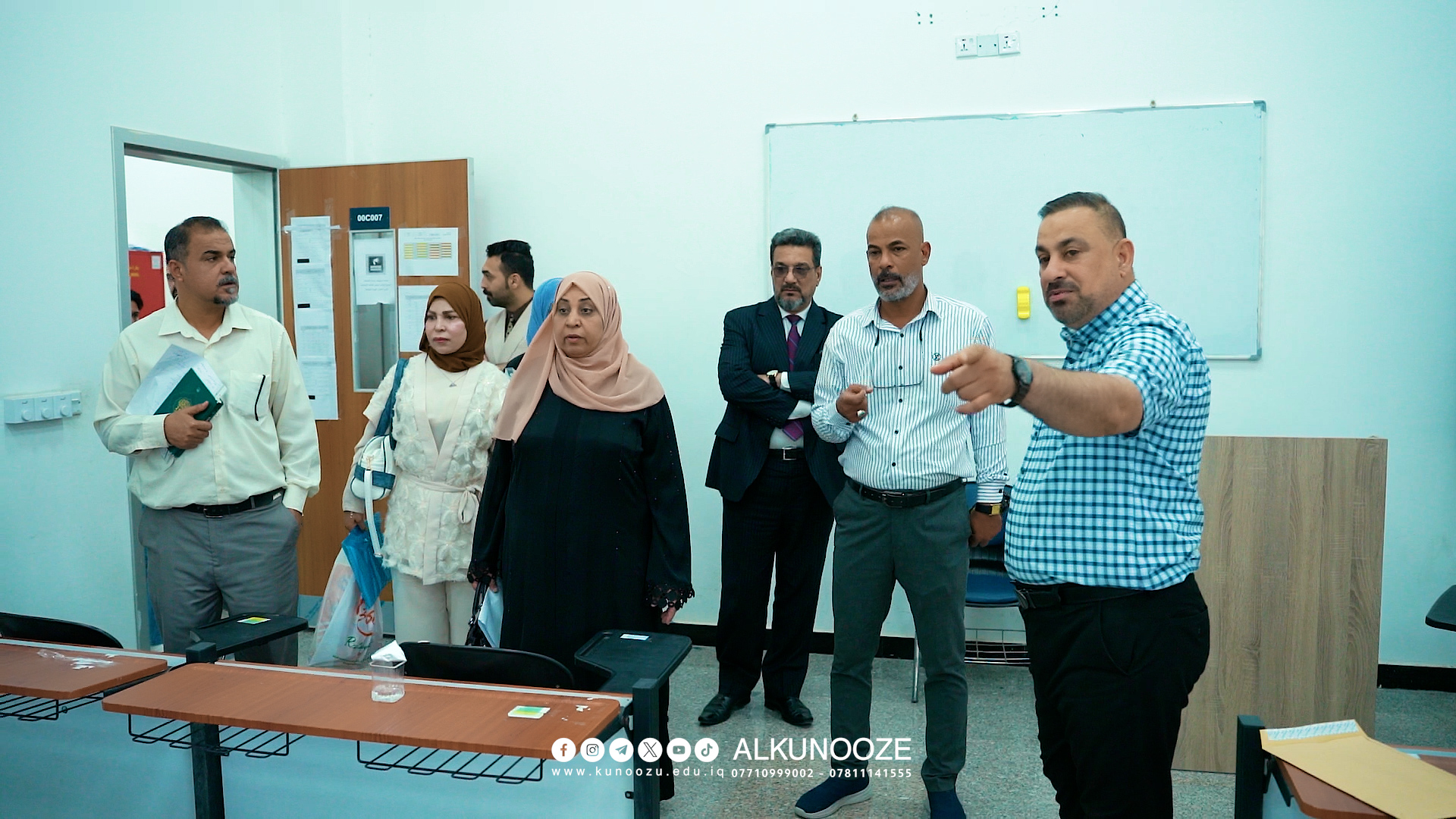 لجان وزارية تزور جامعة الكنوز لاختيار المراكز الامتحانية وتأكيد جاهزيتها.