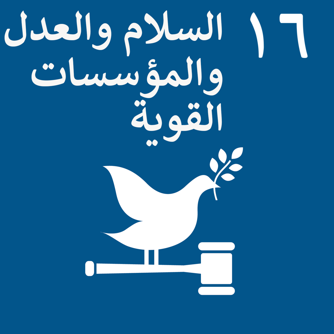 السلام والعدل والمؤسسات القوية