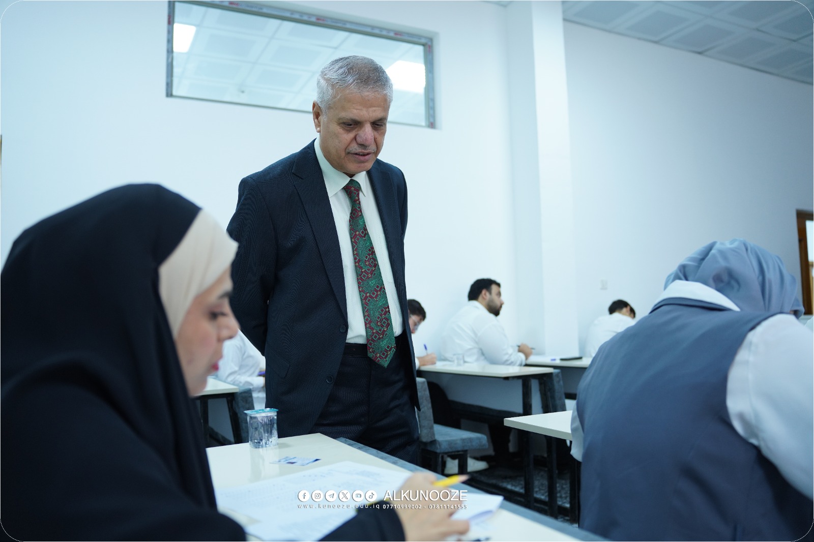 صور اجراء امتحانات المشتركة لقسم الهندسة الكيميائية وتكرير النفط